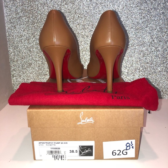🔴SOLD🔴 Louboutin “Apostrophy” Pump 85 Kid 38.5 - Picture 5 of 8